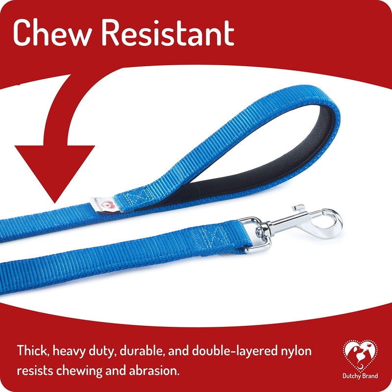 Dog Leash for Medium, Large and Small Dogs - 6 Foot Dog Leashes for Training and Daily Walks - Durable Sizes in Lightweight and Heavy Duty for Small and Large Breeds 2-Layer Blue - BeesActive Australia