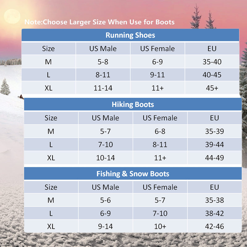 Crampons Upgrade 28 Stainless Steel Spikes, Ice Cleats Traction Snow Grips for Shoes and Boots Men Women Anti Slip Spikes for Hiking Walking Climbing Mountaineering Ice Fishing X-Large - BeesActive Australia
