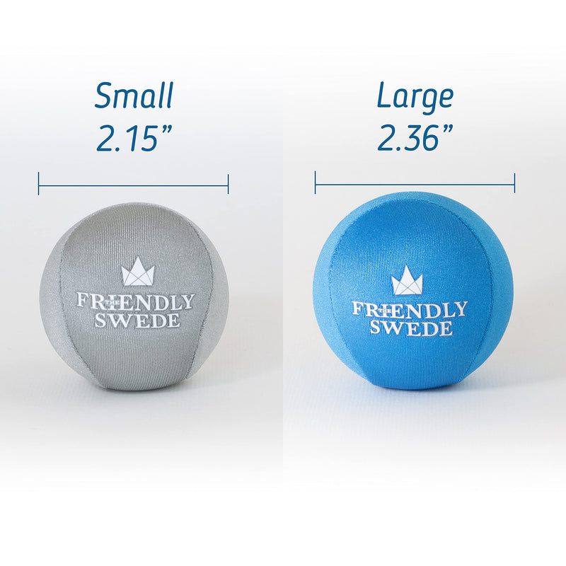 The Friendly Swede Hand Therapy Stress Balls - Grip Strengthener Exercise Balls, Premium Non-Sticky Lycra Surface Large (2.36") - BeesActive Australia