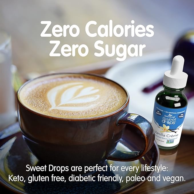 Directly from overseas Wisdom Herbs (formerly Wisdom Of The Ancients) SweetLeaf Liquid Stevia, Vanilla Cream 2 fl oz - BeesActive Australia