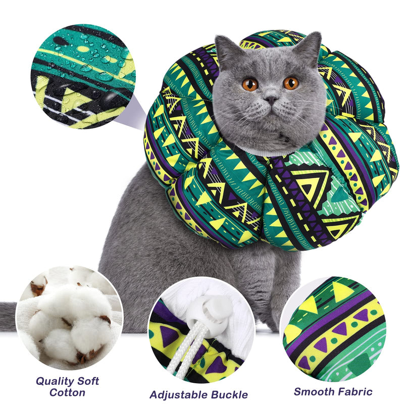 Cat Cone Comfy Recovery Collar: Alternative Cone for Cat Kitten to Stop Licking Waterproof Cute Protective Neck Cone After Surgery Neutering Large (11-16.5 lbs) - BeesActive Australia