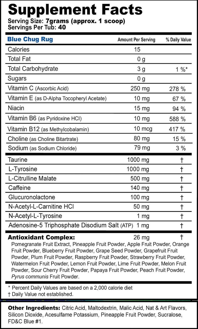 G Fuel Faze Rug Energy Powder, Sugar Free, Clean Caffeine Focus Supplement, Water Mix, Sour Blue Raspberry Flavor, with Focus Amino, Vitamin + Antioxidants Blend - 10.44 oz (40 Servings) - BeesActive Australia