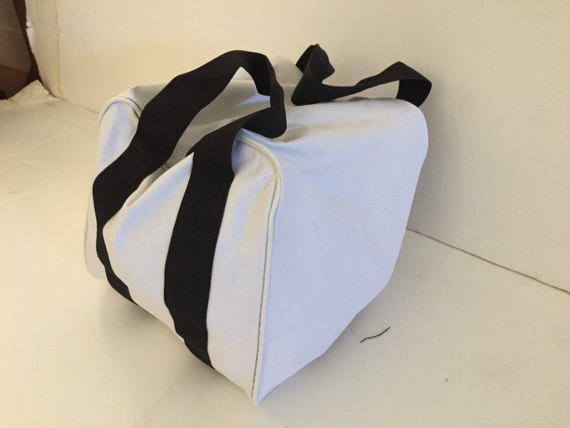 [AUSTRALIA] - New Premium Quality - Extra Heavy Duty Nylon Bocce Bag (6 of 7) - White with Black Handles 