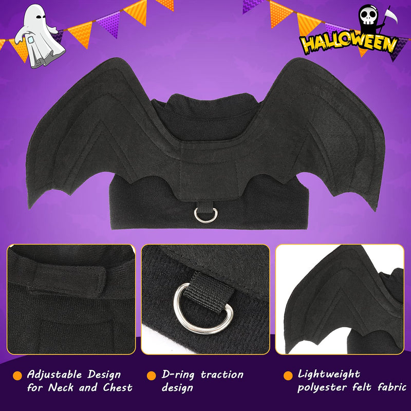 RYPET Dragon Cat Costume - Personalized Pet Costumes for Small Dogs Cats Halloween Party Bat Wings - BeesActive Australia