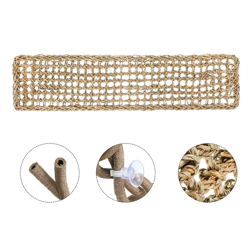 Reptile Lizard Habitat Accessories Include 29.52 x 7.08 Inch Lizard Hammock, Jungle Climber Vines Flexible Leaves Habitat Reptile Decor with Suction Cups for Bearded Dragons Iguanas and Other Reptiles - BeesActive Australia