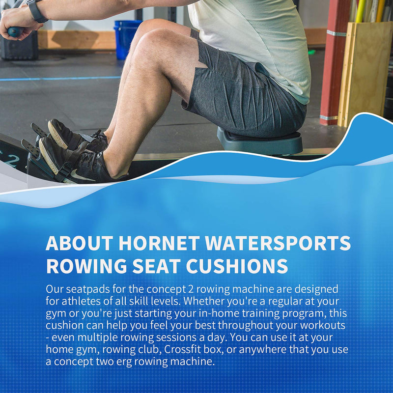Rower Seat Pad fits Perfectly Over Concept 2 Rower - Anti Slip Rowing Machine Seat Cushion Pad Compatible with Hydrow, Concept2, Waterrower and Other Row Machines - Rower Accessories - BeesActive Australia