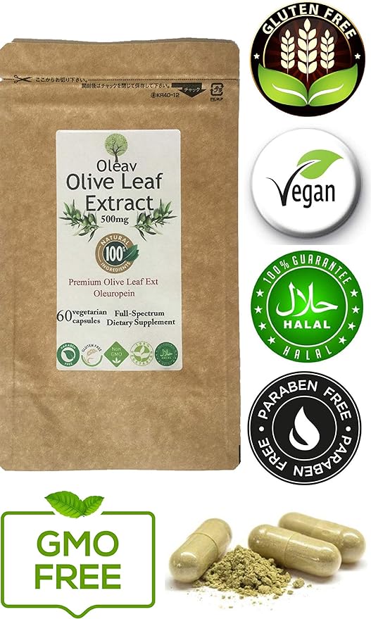 Olive Leaf Extract (Aure Euro Pen 9%) 60 Vegetarian Capsules. - BeesActive Australia