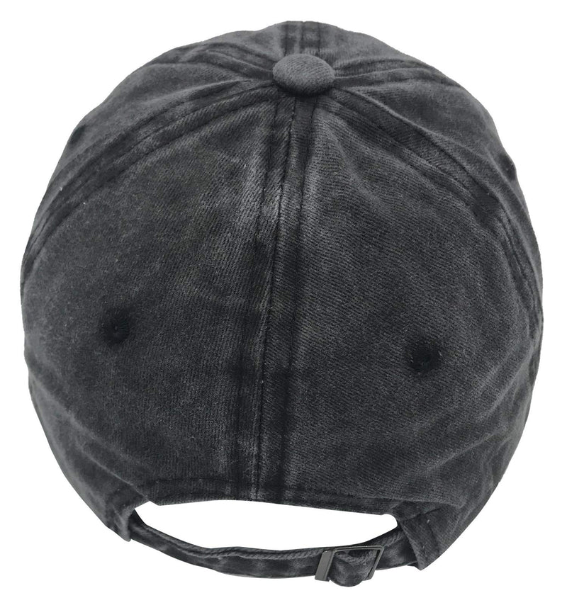 Unisex Make America Great Again MAGA Vintage Adjustable Baseball Cap Denim Dad Hat Embroidered Black One Size - BeesActive Australia