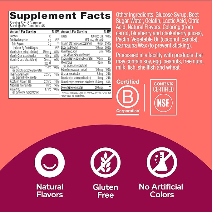 Olly - Perfect Women's Multi-Bliss Berry - 90 Gummies in 1 (x 1) - BeesActive Australia