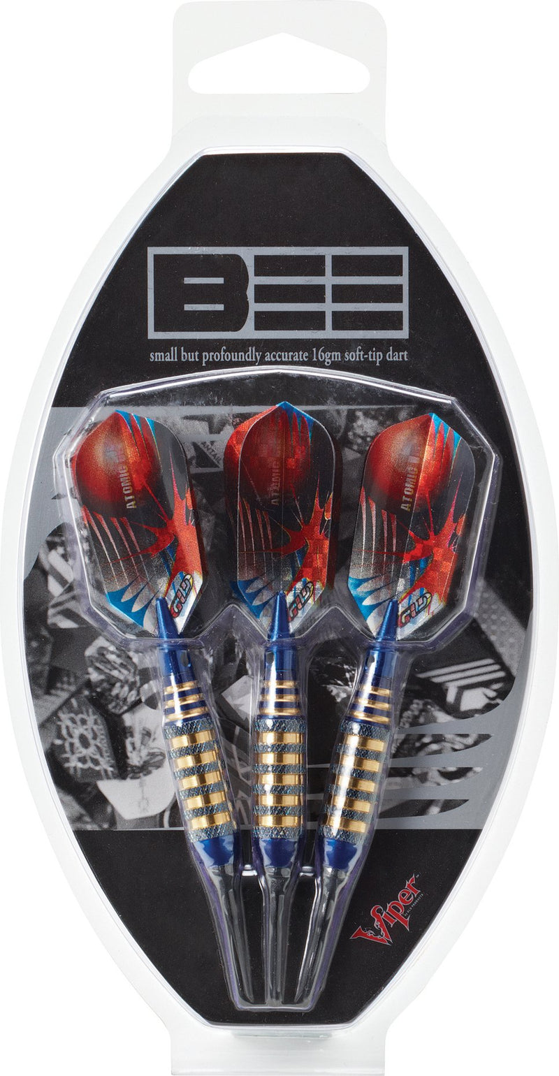 [AUSTRALIA] - Viper Atomic Bee Soft Tip Darts, 16 Grams 16g Blue 
