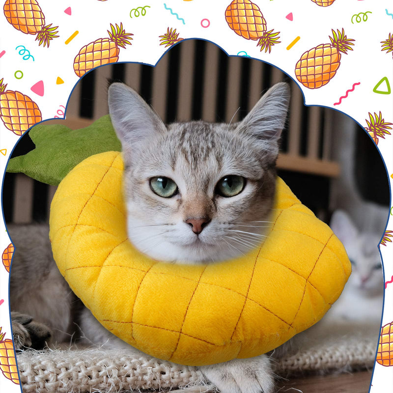 Weewooday 4 Pieces Cat Recovery Collar Cute Cat Neck Cone Cat Elizabeth Padded E-Collar Anti-bite Lick Dog Collar with Smooth Texture for Kitten and Cat - BeesActive Australia