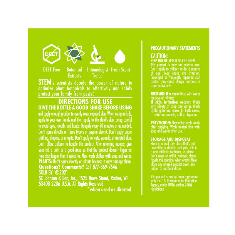 STEM for Mosquitoes: DEET Free Spray with Botanical Extracts; 4 fl. oz. - BeesActive Australia