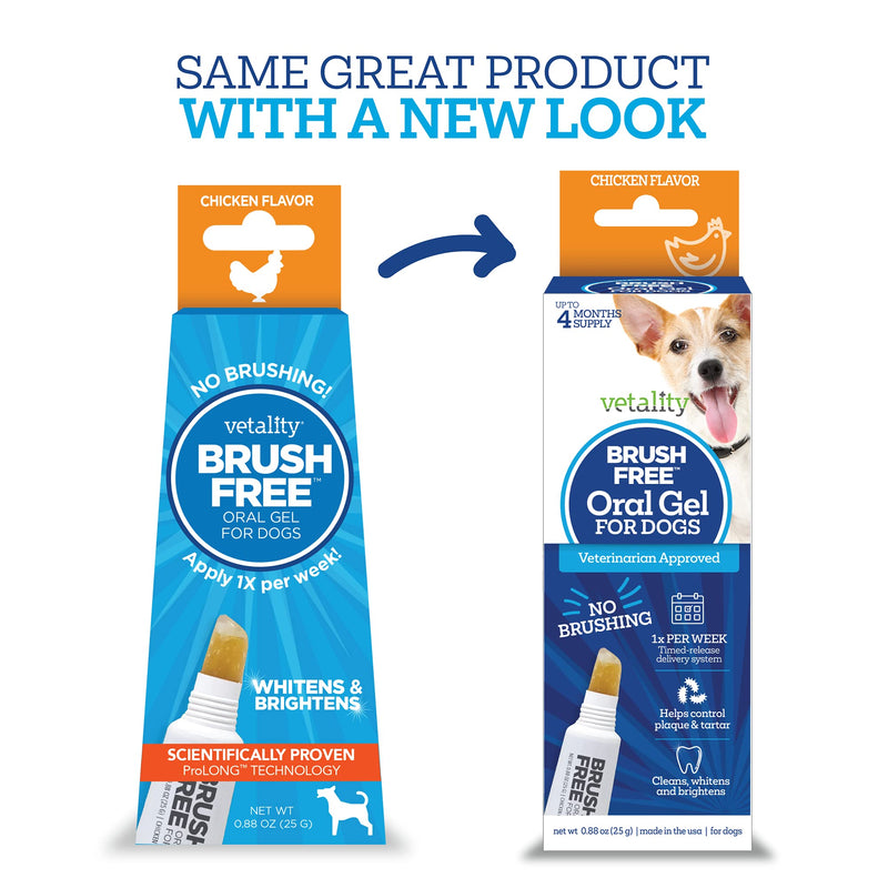 Vetality Brush Free Oral Gel for Dogs | Vet Formulated Dental Care with ProLong Technology | Cleans Teeth and Gums - BeesActive Australia