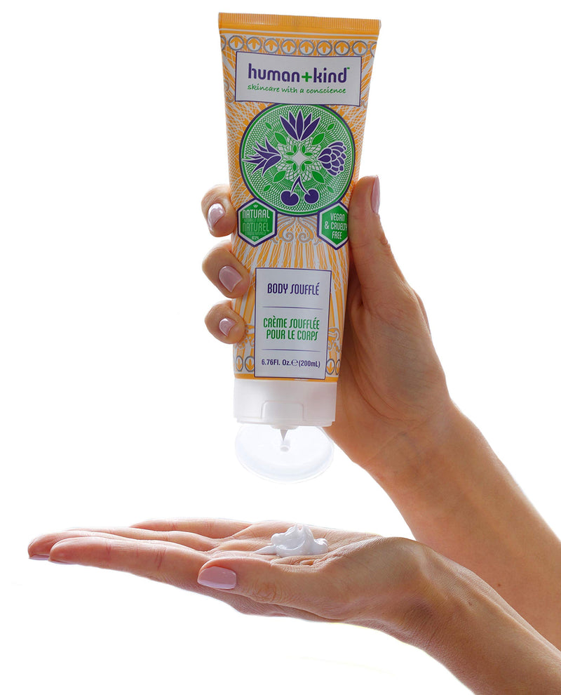 Human+Kind Body Souffle Tube, Lightly Whipped Cream Moisturizer, Heavenly, 6.76 Fl.Oz 6.76 Fl Oz - BeesActive Australia