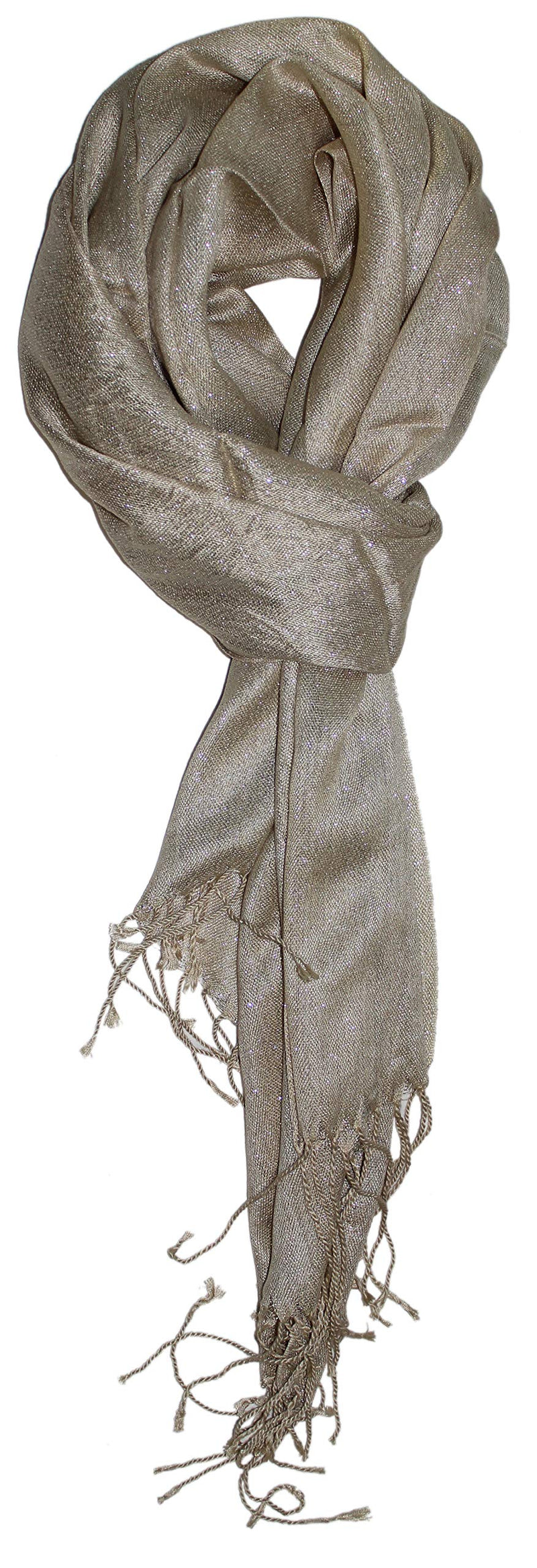 Ted & Jack - Hollywood Dreams Sparkling Metallic Scarf Pale Gold - BeesActive Australia