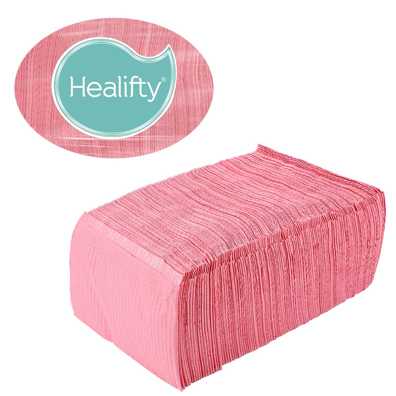 Healifty 110-120pcs Dental Bibs Disposable Waterproof Patient Bibs Dental Scarf Towel for Dentist Clinic Use (Pink) - BeesActive Australia