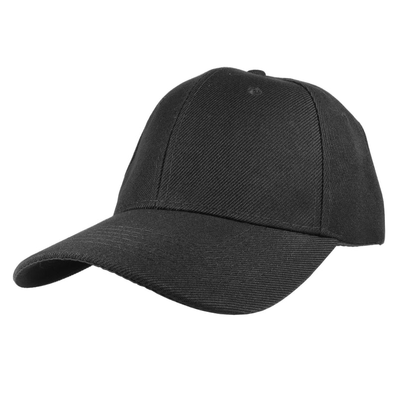 Gelante Plain Baseball Cap Adjustable Back Strap 3 PC Black - BeesActive Australia
