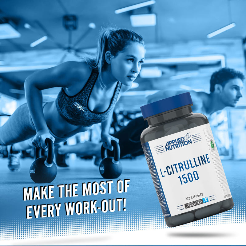 Applied Nutrition L-Citrulline 1500-1500mg L Citrulline Per Serving, Citrulline Capsules for Muscle Pump, Muscle Recovery Supplement, Increases Levels of L-Arginine and Nitric Oxide - 60 Servings - BeesActive Australia