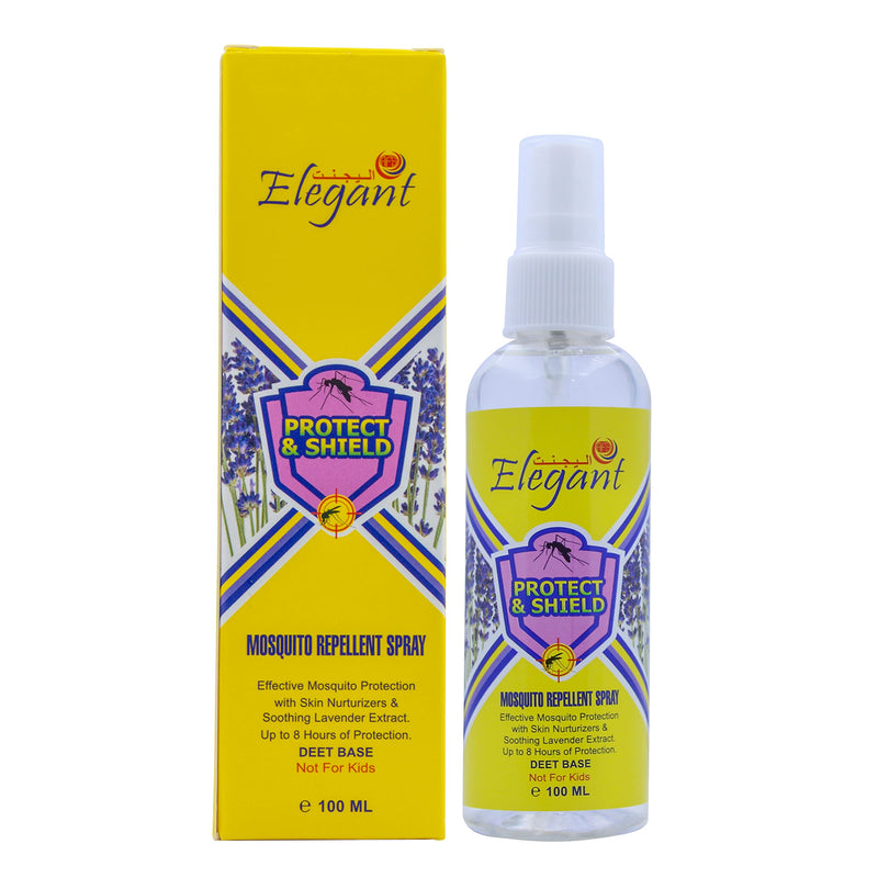 Elegant Mosquito & Tick Repellant Spray – 100ML – Pack of 2 – Lavender Extract – DEET Base – Tick, Insect & Mosquito Repellant | 8H Protection, Protect & Shield Spray | NOT for Kids, Anti-Bug Spray 2 x 100 ML (PACK of 2) - BeesActive Australia