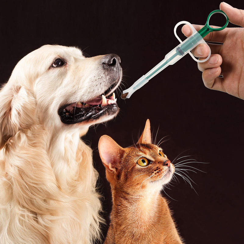 Nuanchu 2 Pieces?Cat Pill Shooter Pill Dispenser?Dog?Piller?Pill?Gun?Pet Tablet?Syringe Pusher Soft Tip?Pet Medicine?Feeder for Feeding Small Animals Green - BeesActive Australia