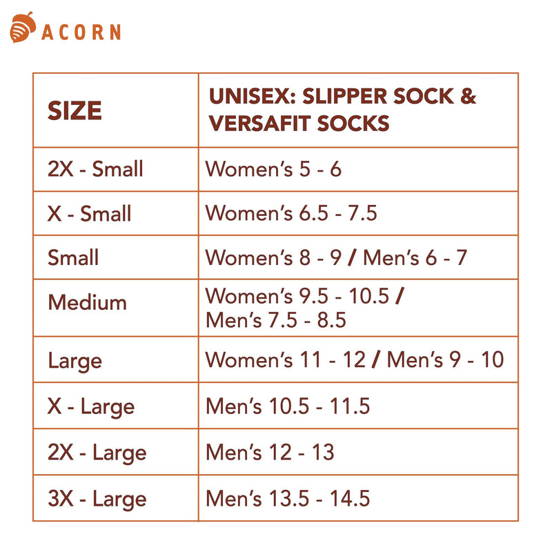Acorn Unisex Versafit Fleece Sock, Warm, Breathable and Moisture Wicking, Mid-Calf Length X-Large Charcoal - BeesActive Australia