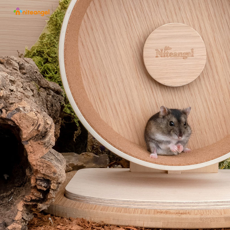 Niteangel Replacement Cork Running Track - Fits for Wooden Hamster Wheel Series | Acrylic Hamster Exercise Wheel w/Cork Track | Dark Cloud Hamster Wheel Series Wooden Series Small - BeesActive Australia
