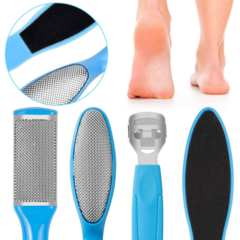 WISETOP 8 in 1 Professional Pedicure Set,Stainless Steel Foot File Pedicure Rasp Callus Remover Shaver Kit for Pedicures & Soft Feet - Removing Hard, Cracked, Dead Skin Cells,Home Pedicure - BeesActive Australia