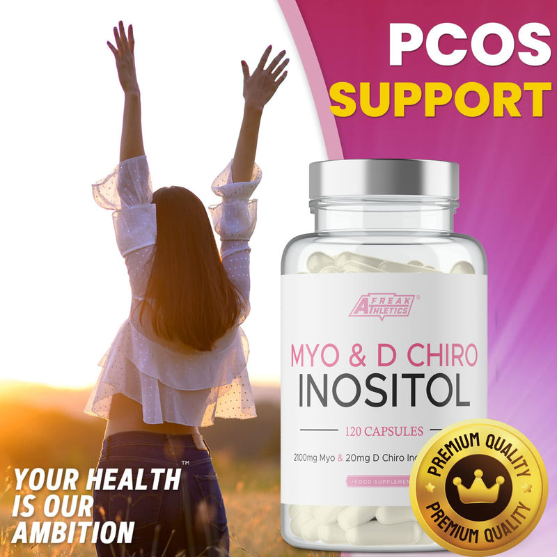 Myo Inositol & D Chiro Inositol - Supports Women with PCOS - Promotes Hormonal Balance & Normal Ovarian Function - 120 Capsules - BeesActive Australia
