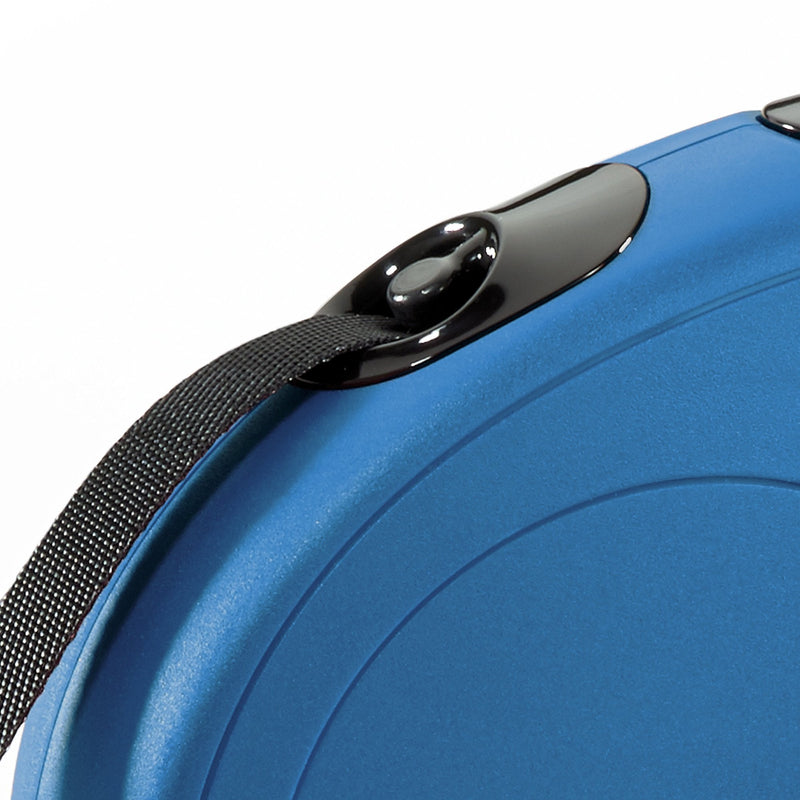 FLEXI New Classic Retractable Dog Leash (Tape), 16 ft, Medium/Large, Blue Medium/Large, 16 ft - BeesActive Australia