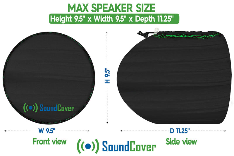 [AUSTRALIA] - 2 Medium Boat Speaker Covers for 6.5" Round and 6X9 Inch Oval Marine ATV Wakeboard Tower Pod Speakers – Speaker Bags fit Boss Audio, MCM Custom Audio, Rockville Marine Speakers - Sold in Pairs 