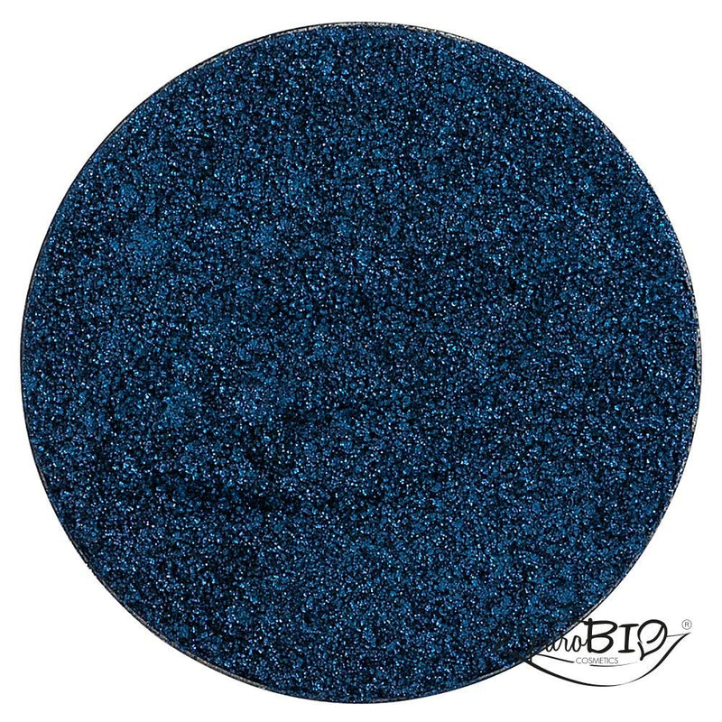 PuroBIO Certified Organic Highly-Pigmented and Long-Lasting Shimmery/Metallic Eyeshadow - no.07 Intense Blue - with Vitamins and Plant Oils.VEGAN.ORGANIC.MADE IN ITALY. - BeesActive Australia