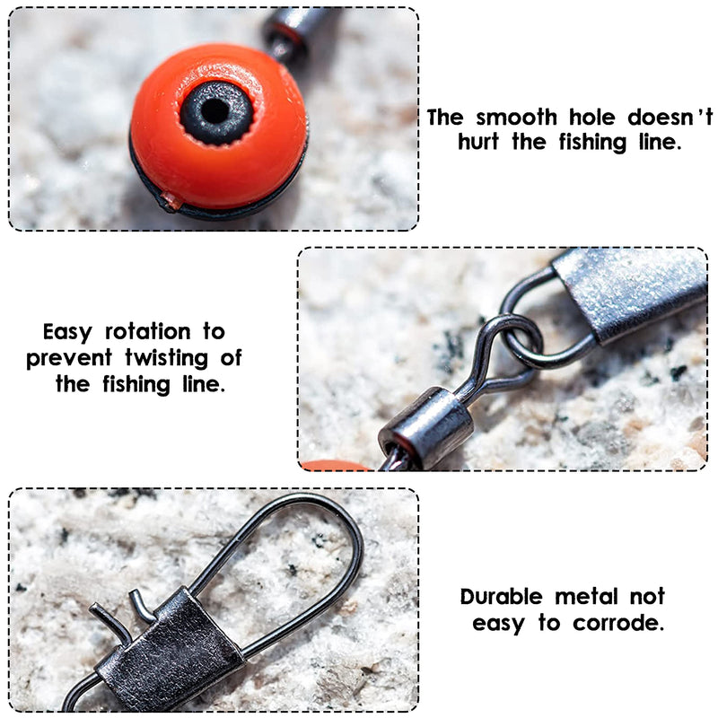 Fishing Line Sinker Slides Kit, Fishing Rig Floats Swivel Snap Clip Connector Catfish Tackle Box 150pcs/box - BeesActive Australia