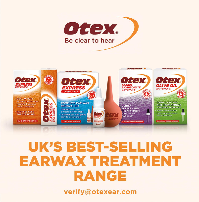 Otex Sodium Bicarbonate Drops for Effective, Gentle Removal of Excessive, Hardened Ear Wax, 10ml - BeesActive Australia