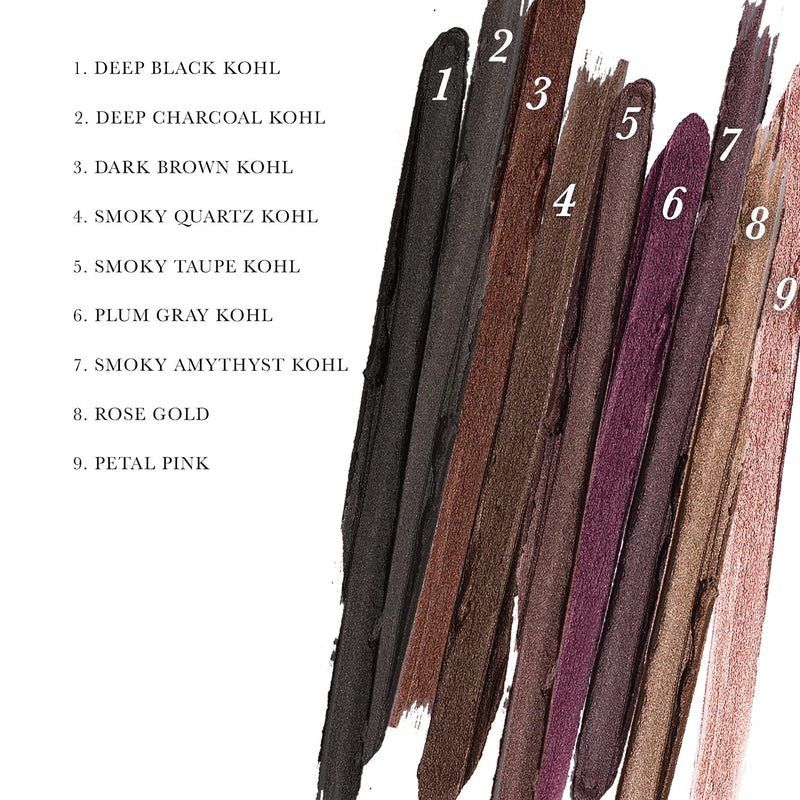 LAURA GELLER NEW YORK Kajal Longwear Kohl Eyeliner Pencil with Caffeine, Smooth & Blendable Makeup, Dark Brown - BeesActive Australia