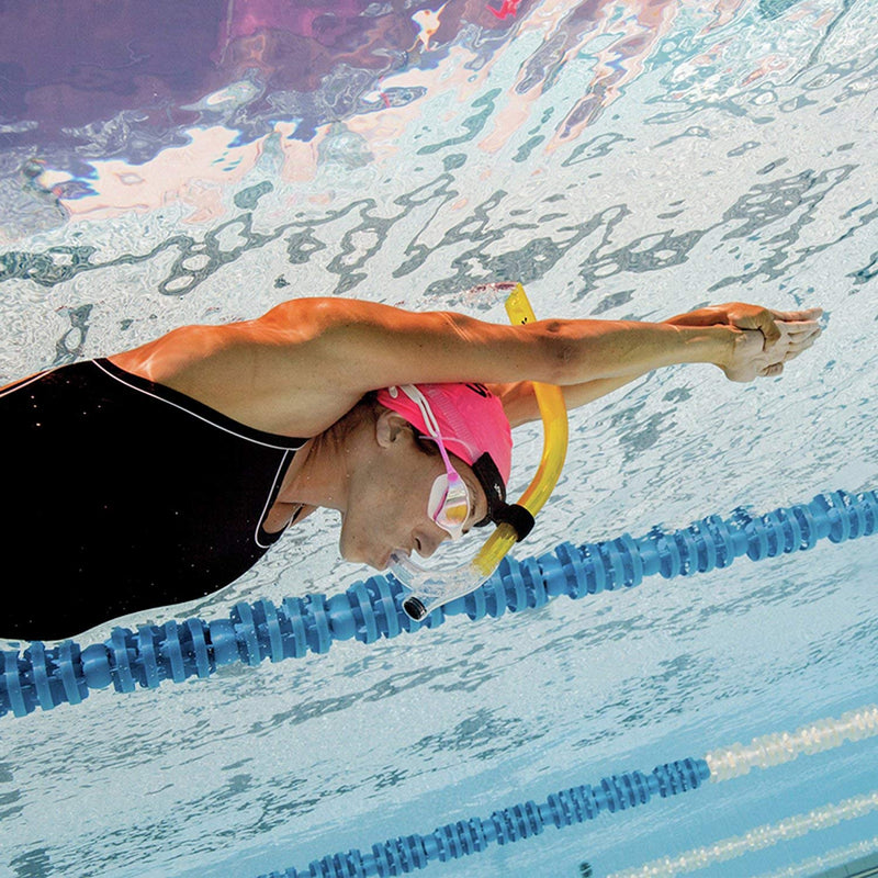 FINIS Original Center-Mount Swimmer's Snorkel for Lap Swimming and Swim Training, Yellow, Adult - BeesActive Australia