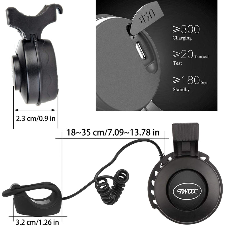 KEWAYO Electric Bike Horn Electronic Bicycle Bell 80~130 DB Waterproof 3 Sound Modes with Rechargeable Battery - BeesActive Australia