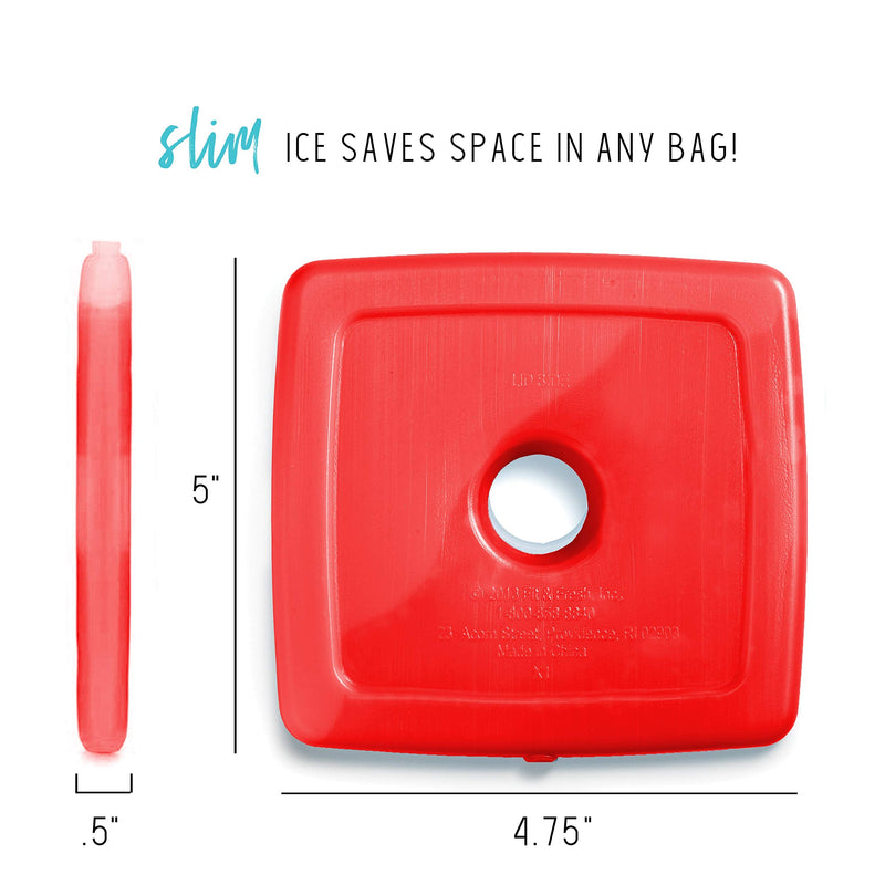 Fit & Fresh Cool Slim Reusable Ice Packs Boxes, Lunch Bags and Coolers, Set of 4, Multicolored, 4 Pack - BeesActive Australia
