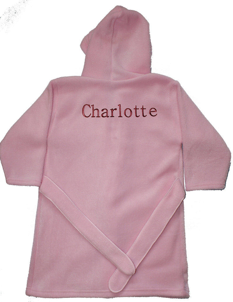 Girls Octonauts Captain Barnacles Applique Personalised Super Soft Fleece Dressing Gown 1-2 Years Pink - BeesActive Australia