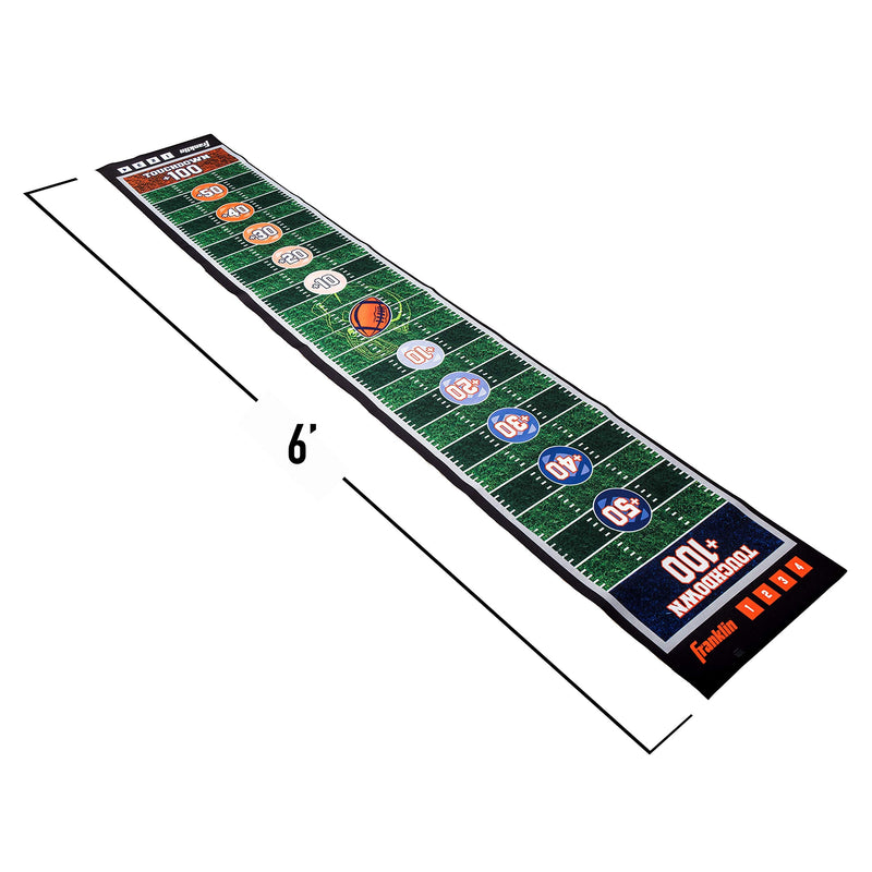 Franklin Sports Shuffleboard Table Game Mats – Tabletop Shuffleboard Mats and Pushers – Indoor Shuffleboard Games Football - BeesActive Australia