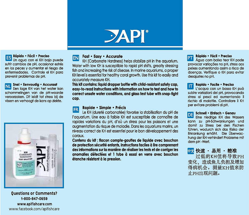 API 3 Pack of Carbonate KH Test Kits for Fresh and Salt Water Aquariums - BeesActive Australia