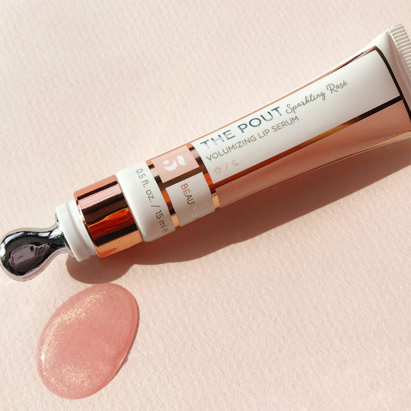 BeautyBio The Pout: Volumizing Lip Serum Sparkling Rose Single - BeesActive Australia