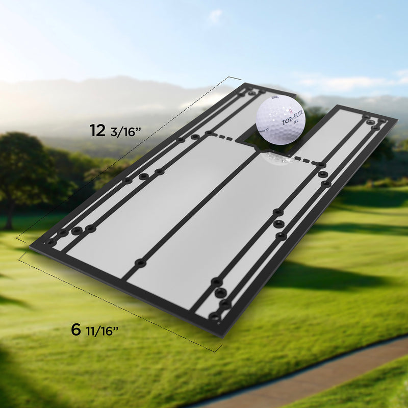 Shaun Webb's Putting Mirror 12" x 6" - Putt with Confidence and Accurately. Get Instant Feedback And Improve Your Stroke With This Portable Golf Training Aid, Alignment Golf Accessories, Swing Trainer - BeesActive Australia