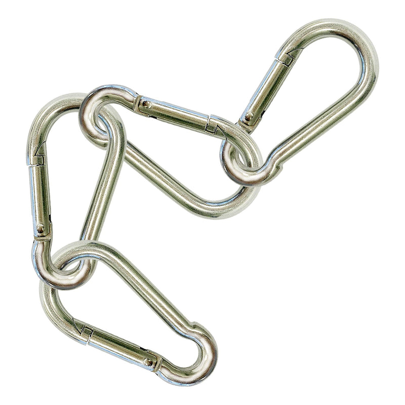 ACY Marine Stainless Carabiner Clip -Snap Hook Clips Pack of 4 - 316 Stainless Steel Clips Marine Grade 2.75 inches - BeesActive Australia