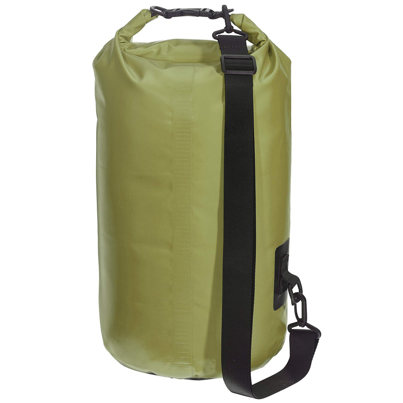 Skog Å Kust DrySåk Waterproof Floating Dry Bag with Exterior Zippered Pocket | for Kayaking, Rafting, Boating, Swimming, Camping, Hiking, Beach, Fishing | 10L & 20L Sizes 5 Liter Army Green 5L - BeesActive Australia