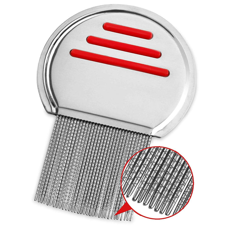 Lice Comb Stainless Steel Professional Lice Combs and Head Lice Treatment to Effectively Get Rid of Hair Lice and Nits, Best Results for Infection and Re-Infection in Kids & Adults ((Pack of 1)) 1 Count (Pack of 1) - BeesActive Australia