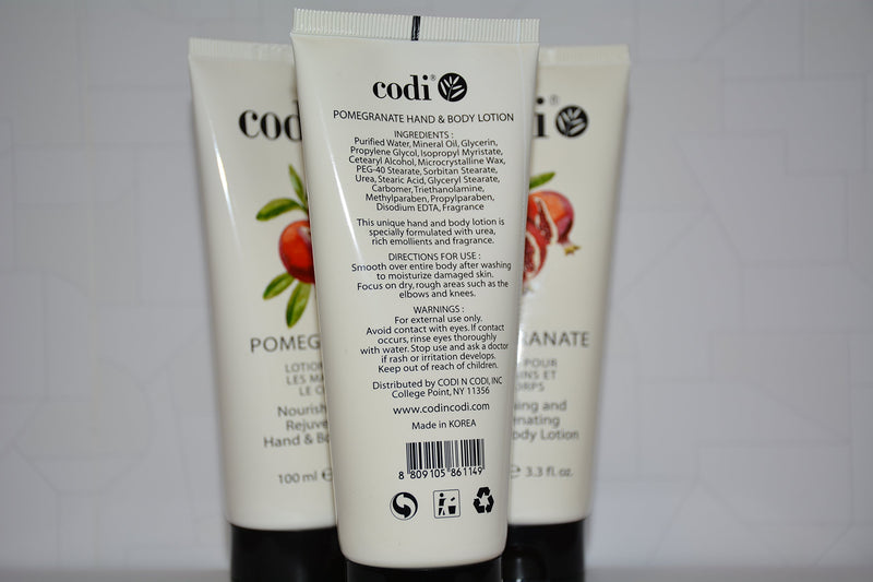 Codi Nourishing and Rejuvenating Hand & Body Lotion 100ml/ 3.3 oz POMEGRANATE pa - BeesActive Australia