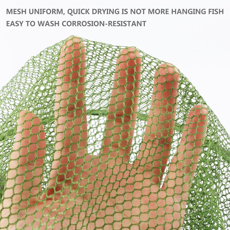 mouhike Fishing Net Mesh Fish Trap Collapsible Fish Cage/Fishing Keep Net/Fishing Basket for Keeping Lures Crayfish Crab Fishes Smelt Minnows Shrimps Lobsters, Foldable Fishing Mesh Trap - BeesActive Australia