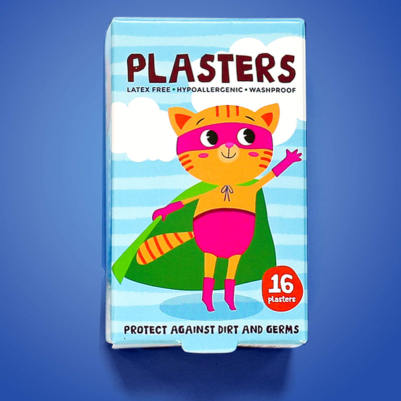 Superhero Plasters for Kids (Latex Free/Hypoallergenic/Washable/Plasters/Assorted Models), 32 Count (Pack of 1) - BeesActive Australia