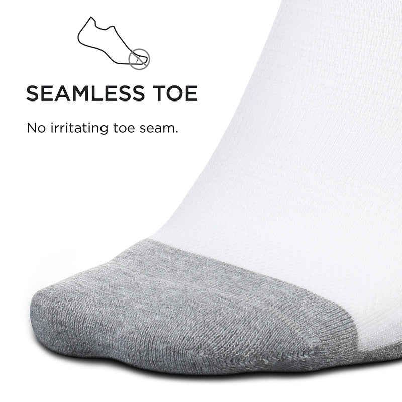 Feetures Elite Max Cushion Low Cut Sock Large White - BeesActive Australia