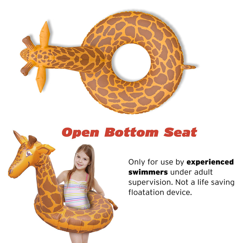 [AUSTRALIA] - GoFloats Stretch the Giraffe Party Tube Inflatable Raft Party Tube Jr 